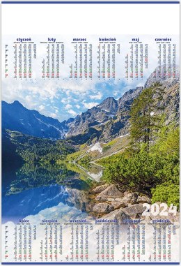 Kalendarz Plakatowy B-1, P01 - MORSKIE OKO 2024 TELEGRAPH