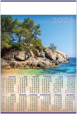 Kalendarz Plakatowy B-1, P07 - MORZE 2024 TELEGRAPH