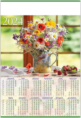 Kalendarz Plakatowy B-1, P16 -BUKIET 2024 TELEGRAPH