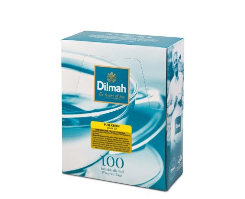 Herbata DILMAH PURE GREEN TEA 100 kopert x1,5g zielona