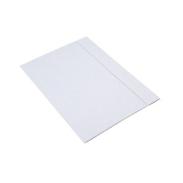 Teczka A4+ z gumką biała INTERDRUK TEGUFB 300g