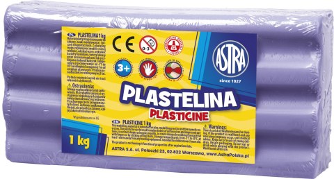 Plastelina Astra 1 kg fioletowa jasna, 303111011