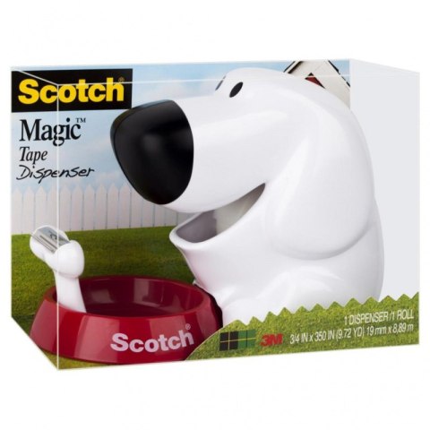 Dyspenser do taśm Scotch w kształcie pieska (C31-Dog), taśma GRATIS 3M-HK100010295 3M-HK100010295