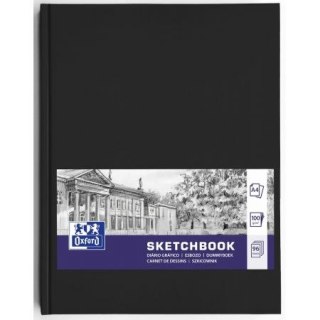 Szkicownik SKETCHBOOK szyty A4 96k 100g czarny 400152623 OXFORD