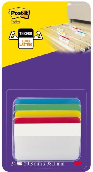 Zakł.ind.686-A1 4kol.50.8*38mm wygięte do szuflad 3M Post-it, 3M-70005227346