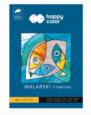 Blok malarski Młody Artysta, A3, 10 ark, 200g, Happy Color HA 3720 3040-M10