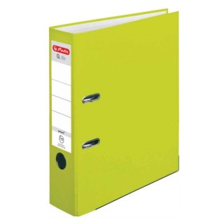 Segregator A4/80mm Q.FILE PP neon green 50022489 Herlitz