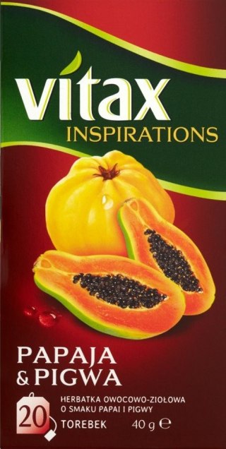 Herbata_VITAX INSPIRATIONS Papaja & Pigwa 20tb*2g