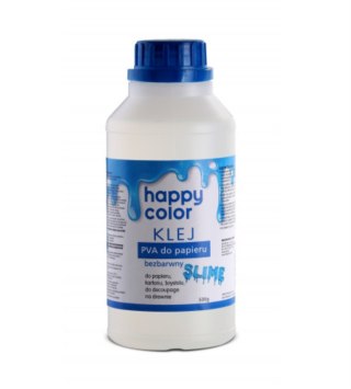 Klej do papieru PVA, butelka 500g, Happy Color HA 3430 0500