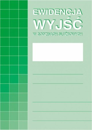 574-1 Ewidencja wyjść w godz.służbowych MICHALCZYK I PROKOP A4 32str.