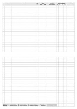 Ewidencja wyjść A4, 32 strony offset, 10-574-1 DOTTS