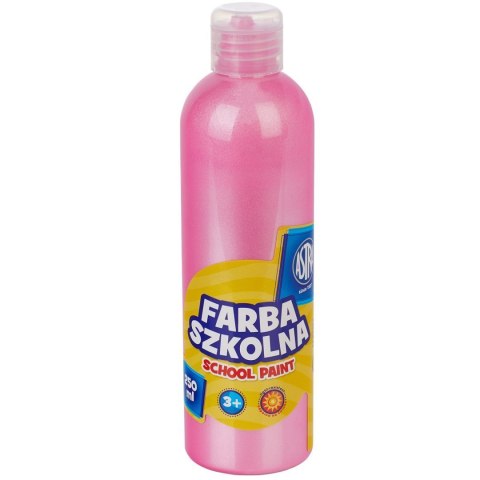 Farba szkolna Astra 250 ml - perłowa różowa, 301217038