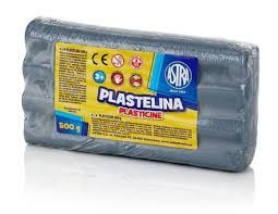 Plastelina metaliczna Astra 500g srebrna, 303117015