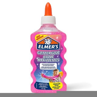 Elmers klej brokatowy, różowy, zmywalny i przyjazny dzieciom, 177ml, 2077249