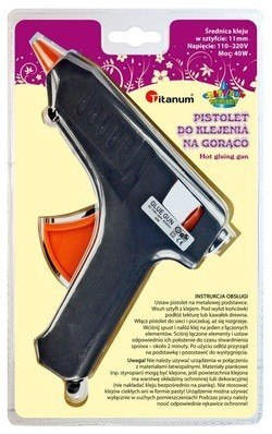 Pistolet do kleju na gorąco 40W 11mm 365218 43025 TITANUM