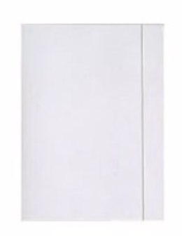 Teczka z gumką A3+ biała INTERDRUK