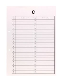 Przekładki do akt osobowych C BIURFOL DRU-055C