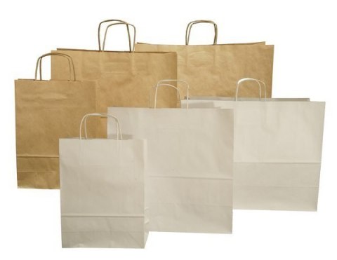 Torba papierowa 250x150x410mm brązowa ekologiczna ECOBAG