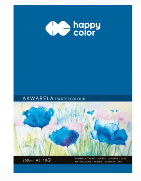 Blok akwarelowy, ART, A3, 10 ark, 250g, Happy Color HA 3725 3040-A10