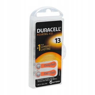 Baterie do aparatów słuchowych (6szt.) DURACELL 13/PR48 310mAh