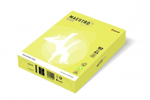 Papier xero MAESTRO COLOR A4 80g ZG34 cytrynowy