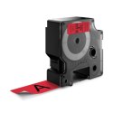 Taśma DYMO D1 - 24 mm x 7 m, czarny / czerwony S0720970 do drukarek etykiet SALE
