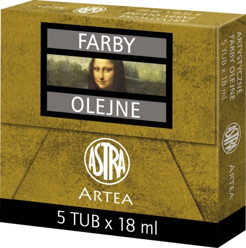 Farba olejna Astra tuba 18ml - kadmium żółty ciemny, 83410957