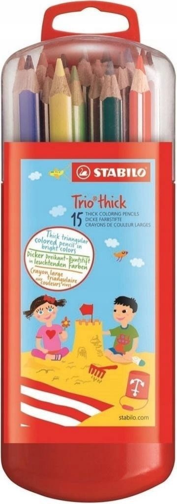 Kredki STABILO TRIO GRUBE ZEBRUI 15kol. 203/11-15