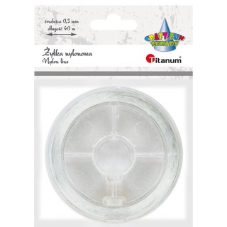 Żyłka ozdobna Craft-Fun Series - przezroczysta 0,5mm 40m (nylon) 363624 TITANUM