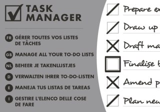 Blok notatnikowy OXFORD TASK MANAGER A5, 70kartek, spirala u góry, 400055727 (X)