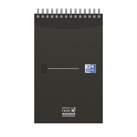 Blok notatnikowy OXFORD TASK MANAGER A5, 70kartek, spirala u góry, 400055727 (X)