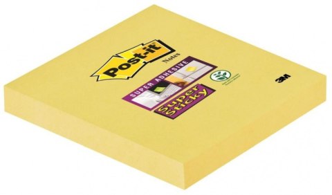 Bloczek 3M POST-IT 76x76mm żółty 90k Super Sticky (654)70005197911