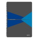Kołonotatnik Office Card A4, w linie, niebieski Leitz , 46480035