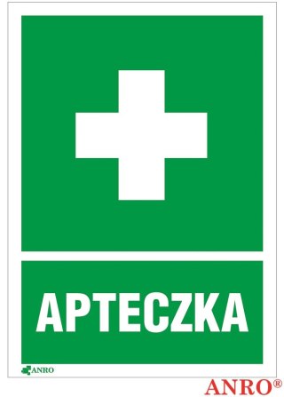 Naklejka APTECZKA PIERWSZEJ POMOCY 100x140 ZZ-8I-1 F ANPRO