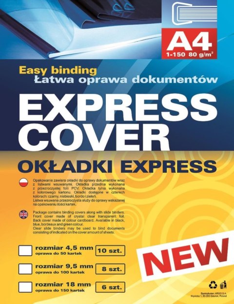 Okładka EXPRESS 4.5 czarna (10) ARGO 414452