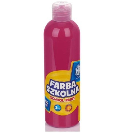 Farba szkolna Astra 250 ml - różowa, 301217013 (X)