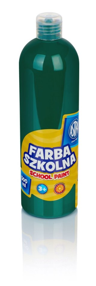 Farba szkolna Astra 500 ml - zielona ciemna, 301109005