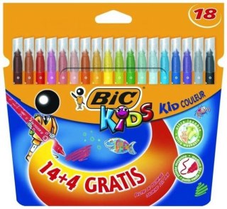 Flamastry BIC Kids Kid Couleur 14+4szt, 937510