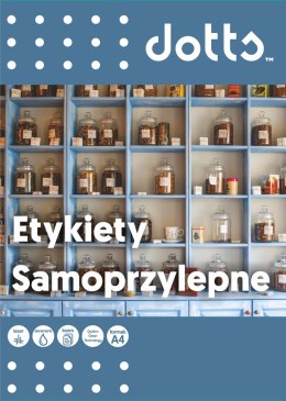 Etykiety samoprzylepne DOTTS A4 (100ark) 52,5x29,6mm (40 etyk/arkuszu)