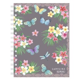 Brulion na spirali A5 100k kratka Ladylike butterfly 50044207 Herlitz