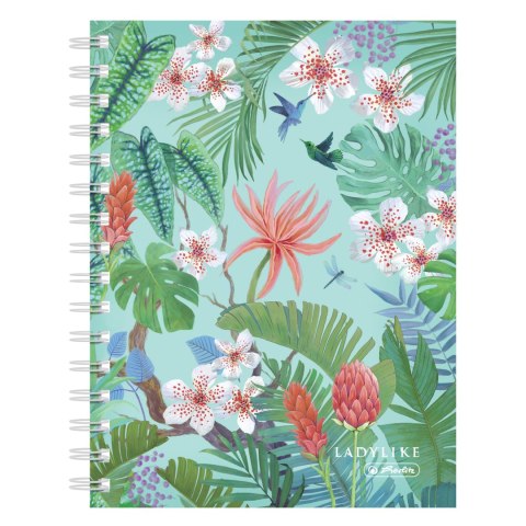 Brulion na spirali A5 100k kratka Ladylike jungle 50044191 Herlitz