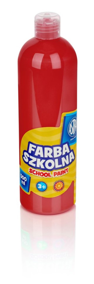 Farba szkolna Astra 500 ml - czerwona, 83410921