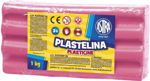 Plastelina Astra 1 kg różowa jasna, 303111007