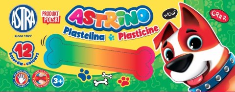 Plastelina Astrino 12 kolorów ASTRA, 303221003