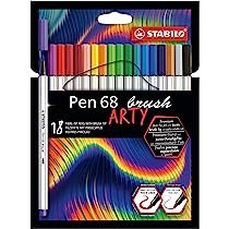 Cienkopis PEN 68 brush 18 wit ARTY 568/18-21-20