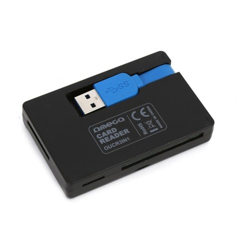 Czytnik kart pamięci microSDHC SDHC SDXC CF USB 3.0 + BOX CARD READER OMEGA OUCR33IN1