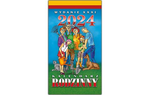 Kalendarz RODZINNY zdzierak 2026 (Z1) TELEGRAPH