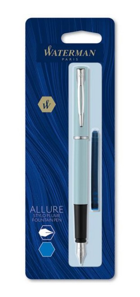 ___Pióro wieczne (F) ALLURE PASTEL NIEBIESKI WATERMAN 2122724, blister