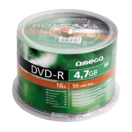 Płyta OMEGA DVD-R 4,7GB 16X CAKE (100) OMD16C100- -a