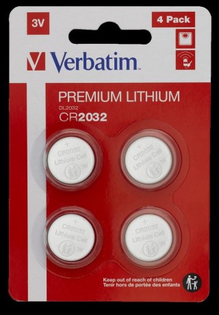 Baterie VERBATIM LITHIUM CR2032 3V BLISTER 4szt. 49533